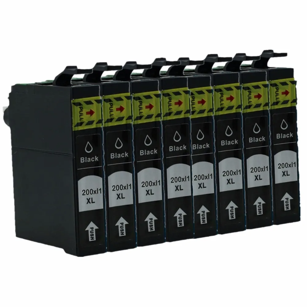 

Replacement 8 Black T2001XL T200XL1 T200 XL T200XL Ink Cartridge For Epson WorkForce WF2520 WF2530 WF2540 WF 2510 2520 2530 2540