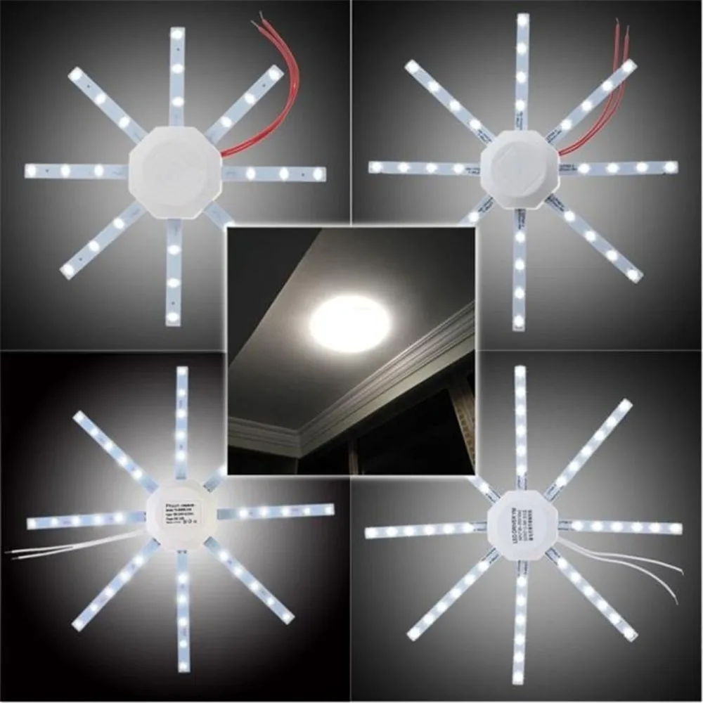 24W LED Round Loop Tube Ceiling Light Octagon Star SMD Bar Durable Aluminium Dinning Bedroom Lighting Lamp | Освещение