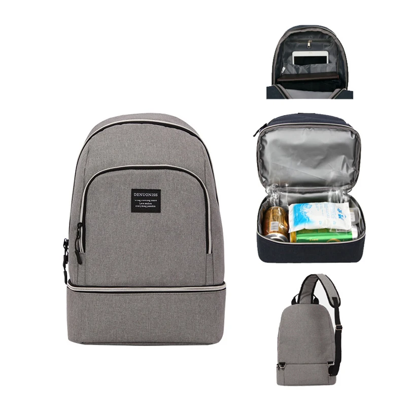 

Double Layer Insulated Thermal Cooler Bag Picnic Food Drink Lunch Box Women Men Bento Fresh Keeping Container Accessories Case