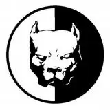12*12 см PITBULL супер герой собака забавная собака Персонализированные автомобильные наклейки Черный Серебряный CT-520 - Название цвета: Черный