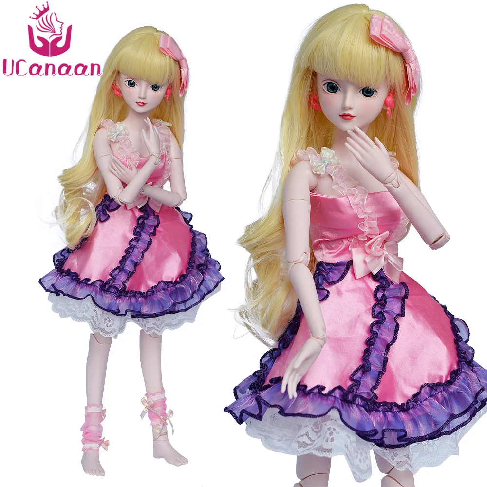 

Ucanaan 1/3 BJD SD Doll Beauty Princess Toys With Outfit Makeup 19 Ball Jonits Model Body Girls Dolls