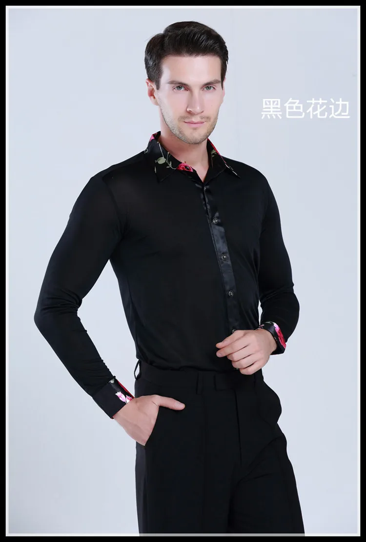 DB23596 mens latin dance shirt-11