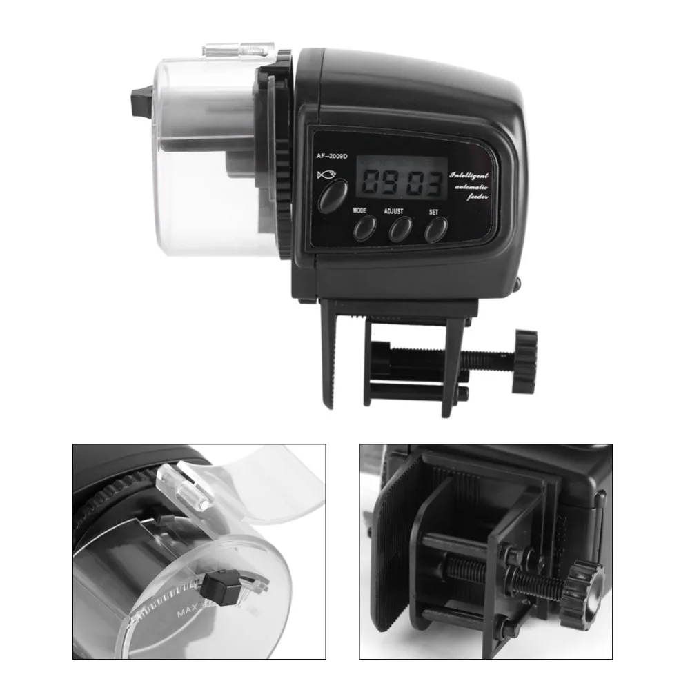 

High Quality Automatic Fish Feeder for Aquarium Fish Tank Auto Feeders Feeding Dispenser LCD Indicates Fish Feeder