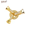 Hand made DIY Pearls Bracelet Necklaces Clasp Fastener New Fashion Micro Pave CZ Zircon Clasps & Hooks For Jewelry Making ► Photo 3/6