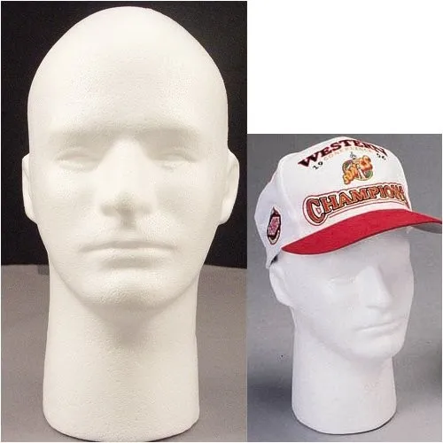 Black/White Styrofoam Foam Mannequin Manikin Head Stand Model Glasses Display
