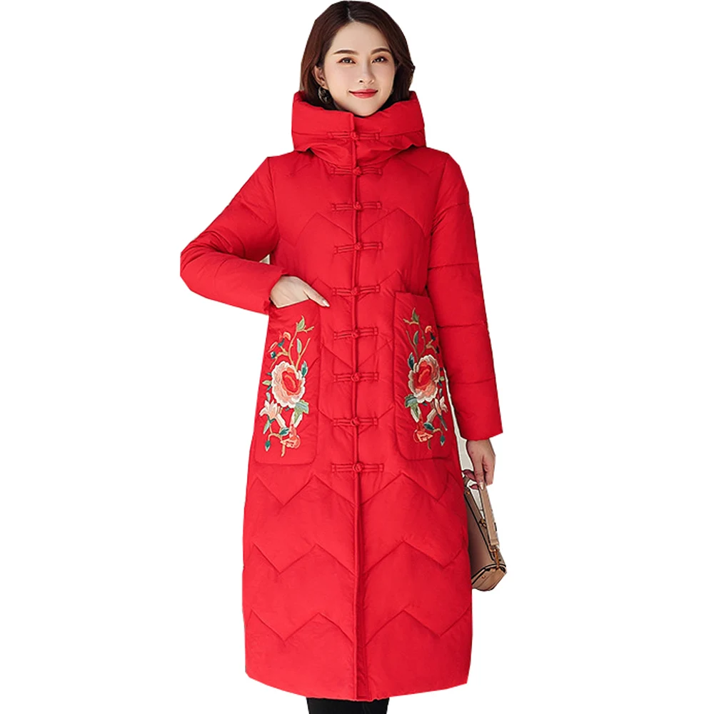 

Hot sale Winter Jacket Women thick Snow down women's New Chinese Winter jacket slim down jacket down parka woman 6903