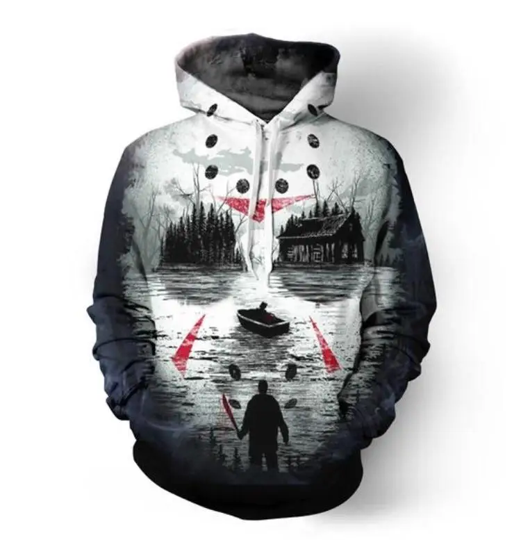 JASON MASK MOVIE HOODIE 3D Printed Kids Boys Girls Outerwear Brand