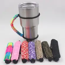 Quevinal 50 шт, камуфляжные ручки Паракорд ручка ручной работы для ювелирных изделий магнитный массажер 30 oz 20 oz держатель стакана-тамблера Спорт Велосипед Аксессуары для велосипеда