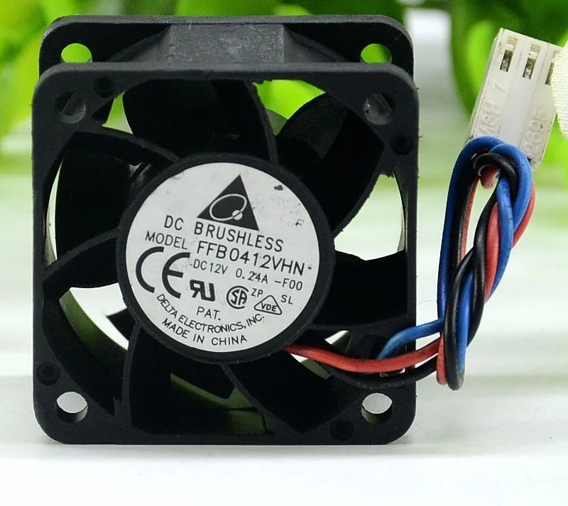 Delta FFB0412VHN 4028 40*40*28 мм 4 см DC 12V 0.24A 3-контактный Сервер вентилятор охлаждения |