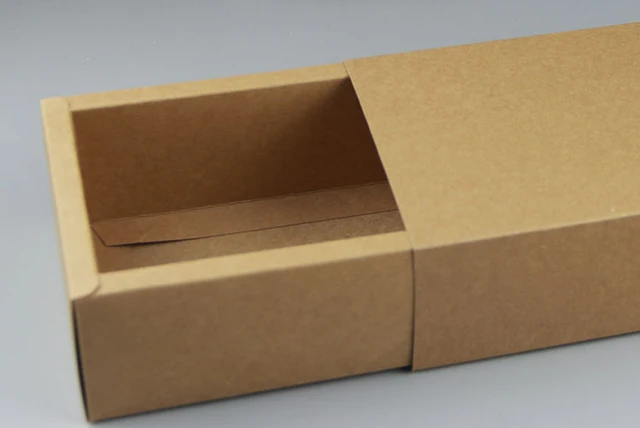 inner size16 9 5cm kraft paper drawer box tea cosmetic gift handmade