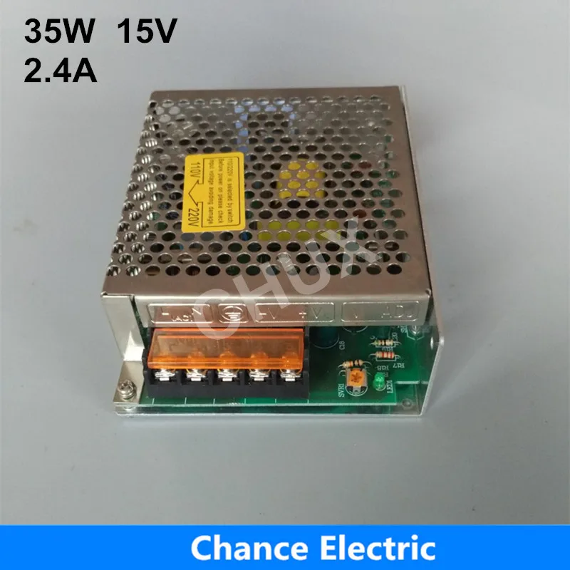 Коммутации Питание 15 В светодиодный ac 110 В 220 В Вход CE ROHS сертификат(S-35W-15V) одна группа для Светодиодный полоса 35 Вт
