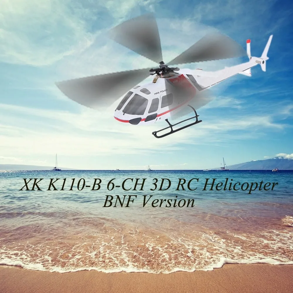 БНФ модель XK AS350 K123-B 6CH 3D 6G система бесщеточный двигатель BNF вертолет