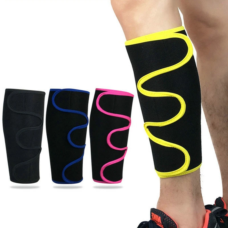 

1 Pcs Adjustable Adult Professional Calf Protector Support Cycling Legwarmers Football Soccer Sports Shin Guard Running Jogging