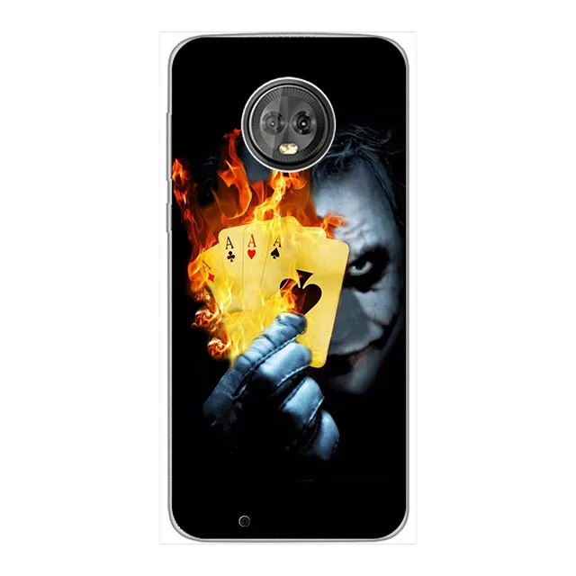 Чехол для Motorola Moto G6 чехол G 6 Мягкая силиконовая задняя крышка с рисунком MotoG6