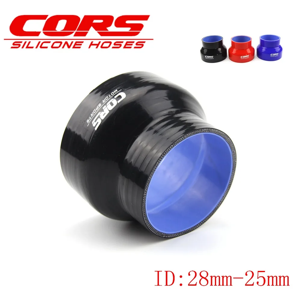 CORS 1 1/8&quot to 1&quot 28mm - 25mm Straight Reducer Silicone Turbo Hose Coupler Dual Color | Автомобили и мотоциклы