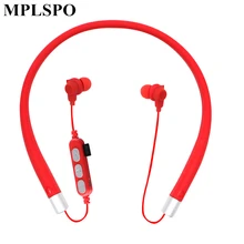 MPLSBO MST10 шейным Bluetooth наушники TF разъем карты MP3 спортивные бас