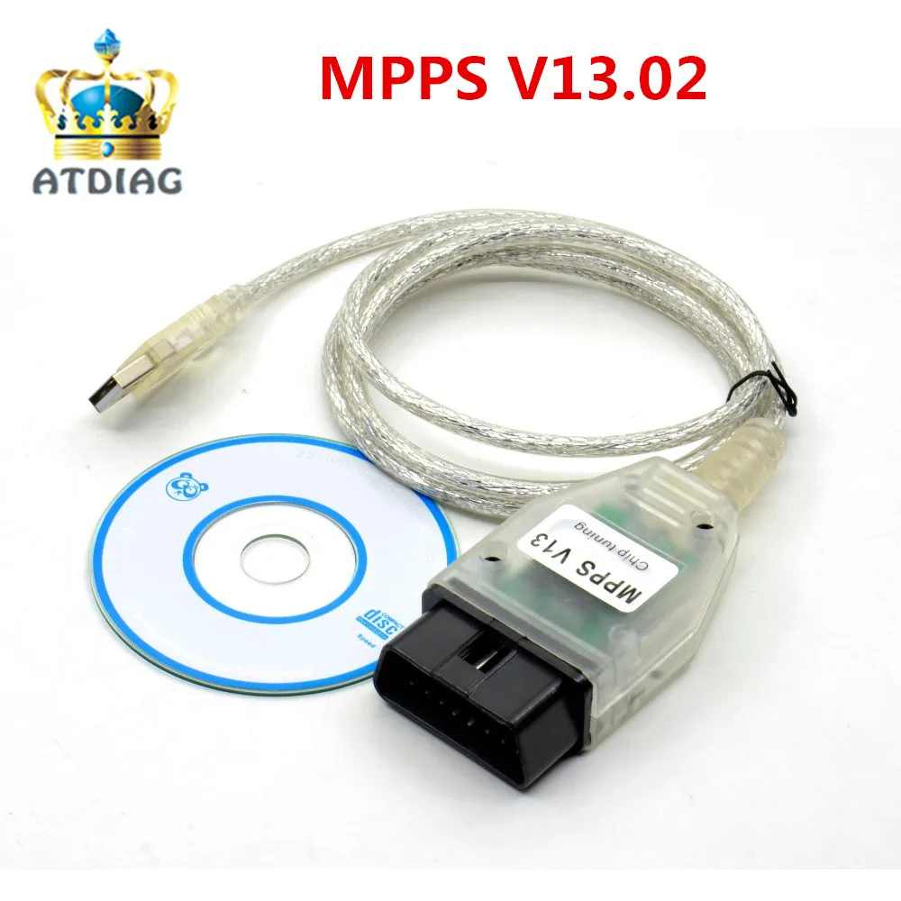 

New Version SMPS MPPS V13.02 V13 K CAN Flasher Chip Tuning ECU Programmer Remap OBD2 MPPS V13.02 Professional Diagnostic Cable