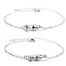 Стерлингового серебра 925 Cat очарование Браслеты и браслеты для Для женщин Модные украшения Свадебная вечеринка подарок Pulseira feminina SL259