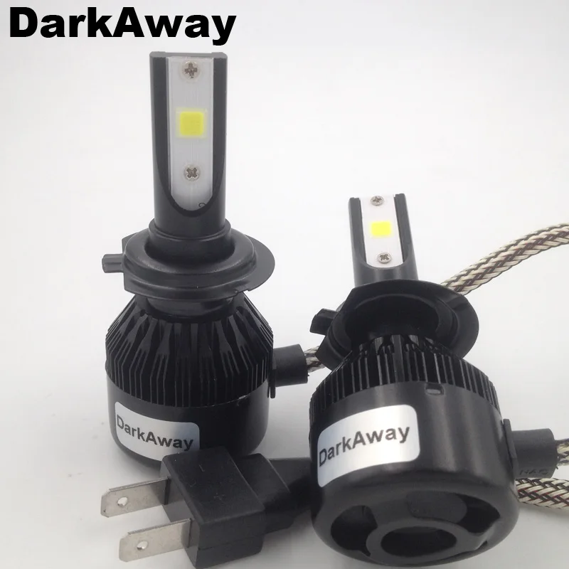 DarkAway H7 LED Headlights Bulbs Car Auto Fog Lamp KIT/SET 60W 6400 Lumens White/Yellow Color Automobiles Headlamp Plug&ampPlay |