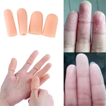 2 шт Силиконовые наперстки рукав изоляция противоскользящая крышка Bunion палец защита