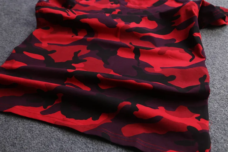 wholesale paris fashion red Camouflage 