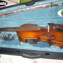 Отличный коричневый цвет 4 струны 4/4 электрическая скрипка+ акустическая скрипка