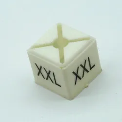 Пластиковые маркеры для вешалок с предварительной печатью XXS 5XL квадратные бирки для вешалок для одежды белый размер rs разница между размером s - Цвет: XXL