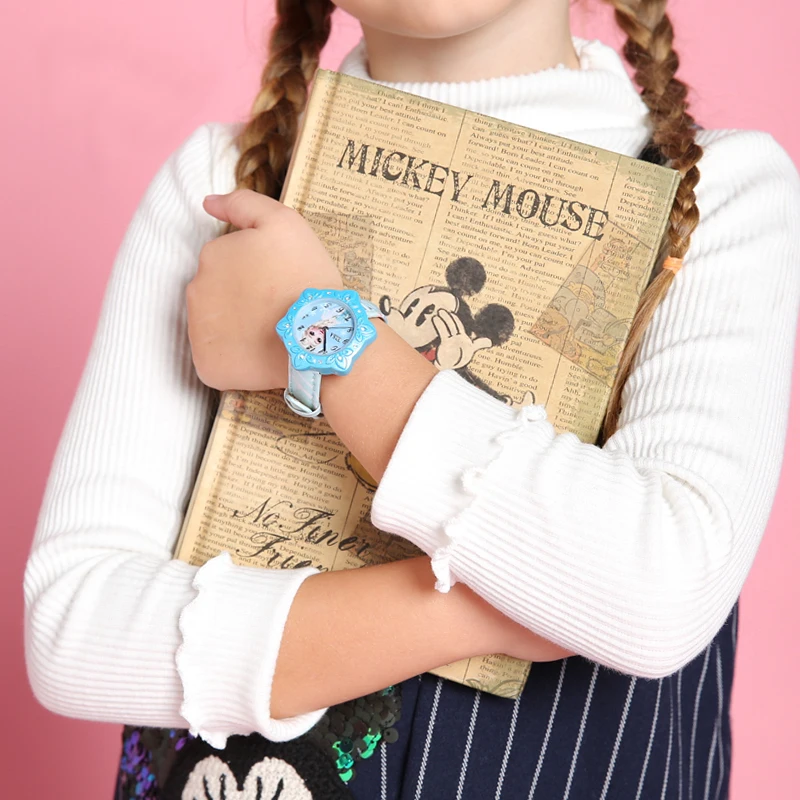 Disney замороженные принцесса оригинальный дизайн дети девушки часы упаковка с подарочной коробке бренд милые детские часы дропшиппинг FZ-54155