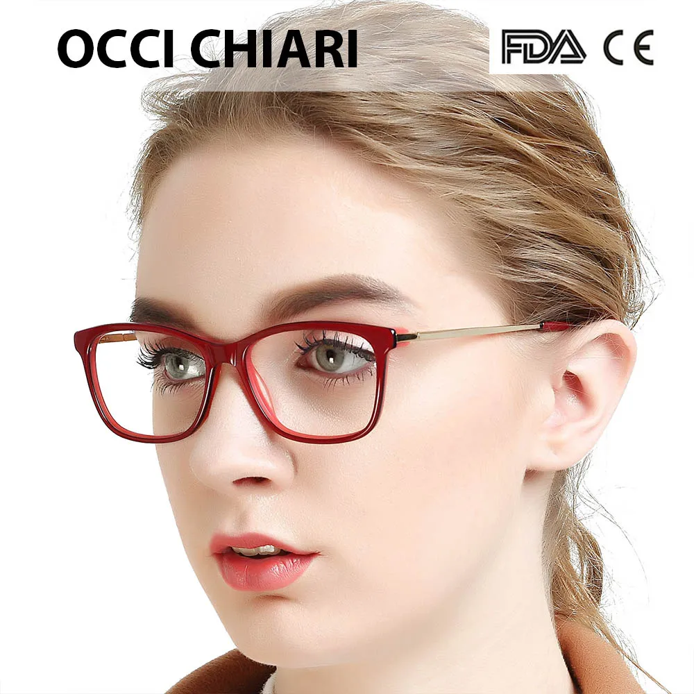 OCCI CHIARI синий светильник блокирующая оправа для очков женские трендовые