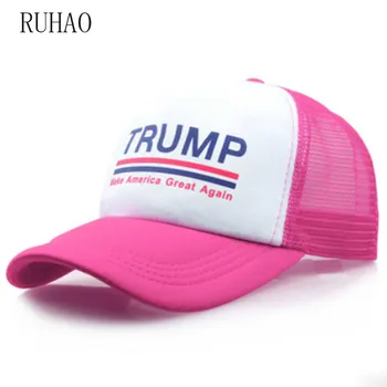 

RUHAO Make America Great Again Hat Donald Trump Cap GOP Republican Adjust Mesh Baseball Cap patriots Hat Trump for president