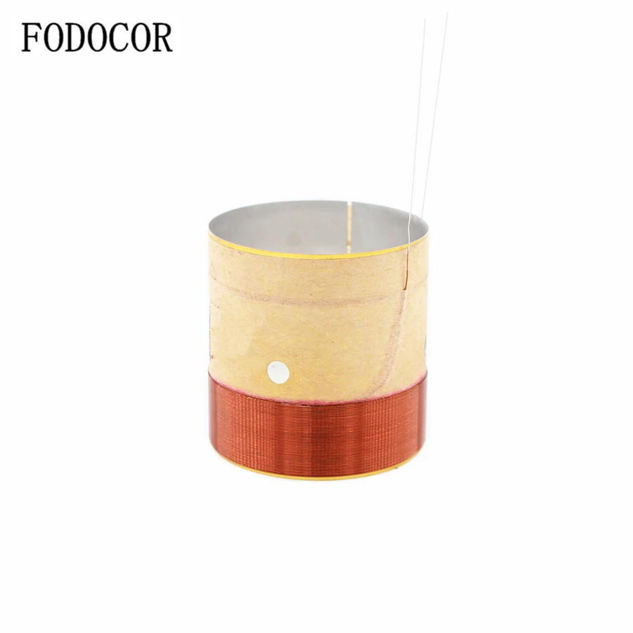 

FODOCOR 2pcs 38.5mm Bass Voice Coil White Aluminum Sound Air Outlet Hole Copper Wire Speaker Repair Accessories DIY