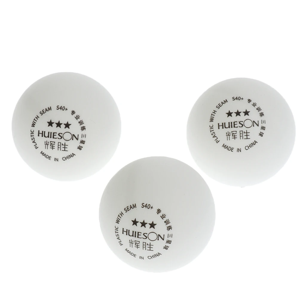 3 шт. профессиональные 3-Star 40+ мм белые шарики для пинг-понга Новые ABS Материал мячи для настольного тенниса для тренировочного матча