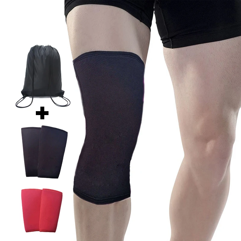 

7mm Neoprene knee support powerlift Compression Knee Sleeves Professional athletic Crossfit joelheira for Squats Gym Workout