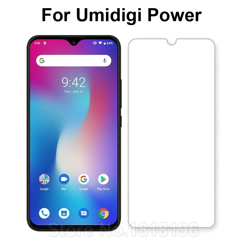 

UMIDIGI Power Tempered Glass Screen Protector 9H otective Glass Smartphone Accessories Film for UMIDIGI Power 6.3Inch Case Glass