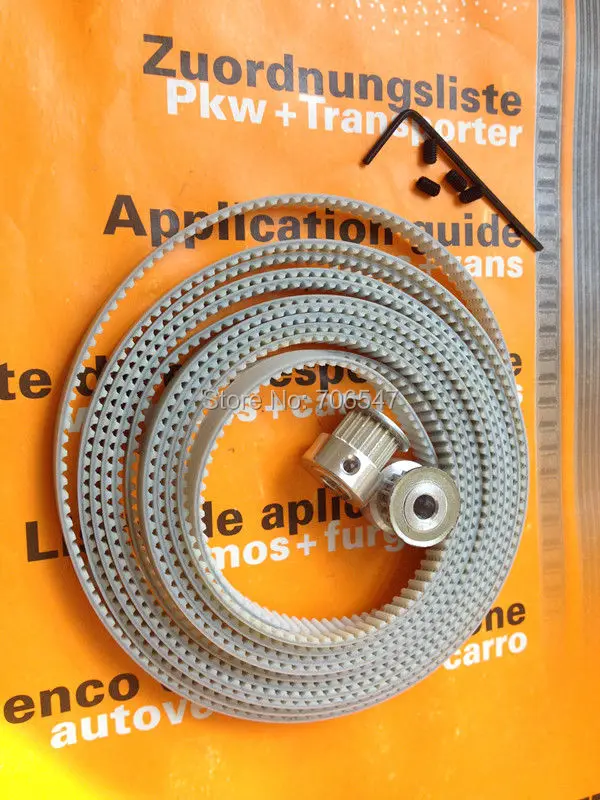 

Free Shipping 2 Pcs 16-T2.5-6 T2.5 Pulley And 2m PU T2.5 Belt for 3D printer (4 x M3 setscrews and 1 x Allen Key) Wholesale