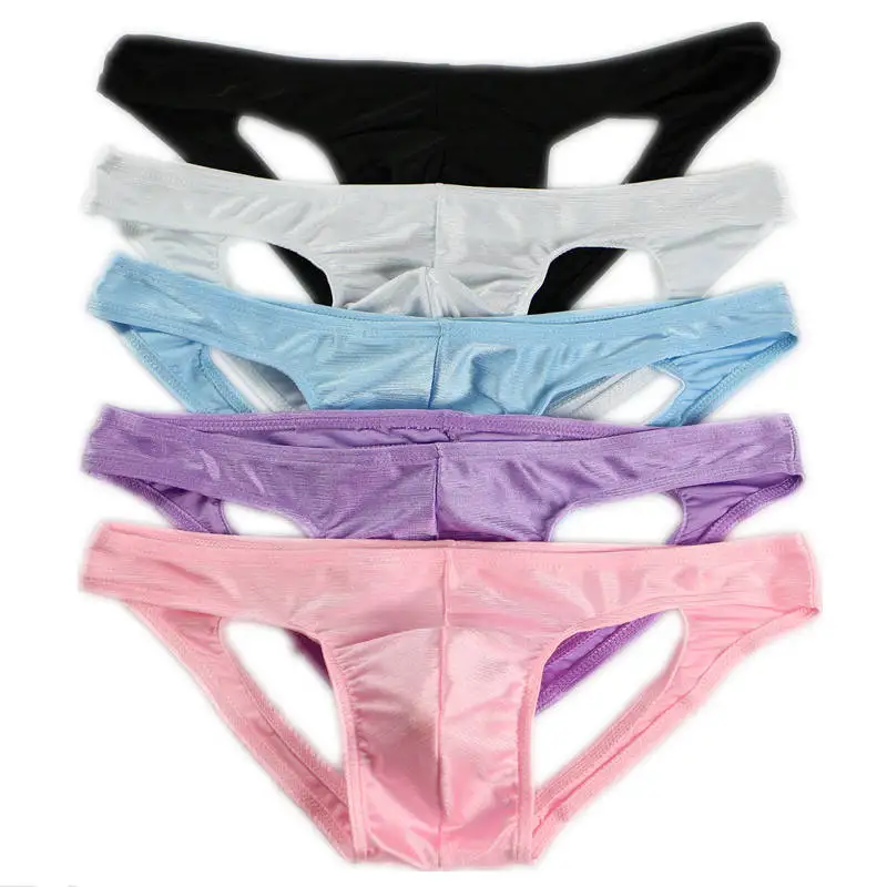 

Sexy Male Underwear Homme Cueca Panties 5pcs/lot Wholesale Mens Sexy Backless Underwear Briefs Thongs Summer Men Briefs 2019