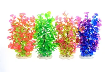

2019 new 8CM * 26CM PE material pine strip aquatic plant aquarium decoration underwater creature fish tank green plant