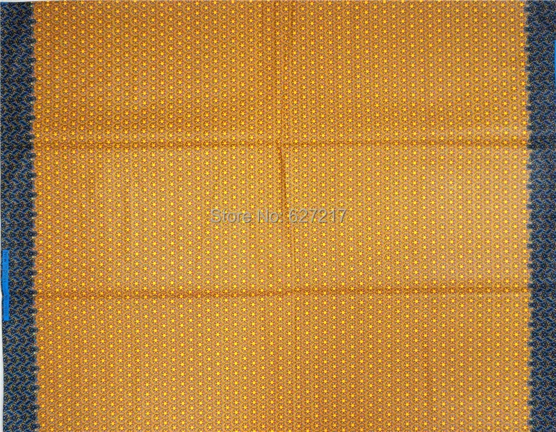 

lovely 2016 design yellow African veritable realwax prints 6yards ankara printed fabric super quality cotton wax fabrics