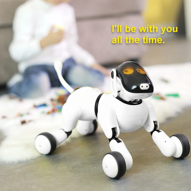 HeLICMax Интеллектуальный робот собака AI электронный питомец мобильное приложение манипуляция Bluetooth подключение динамик многофункциональный подарок на день рождения