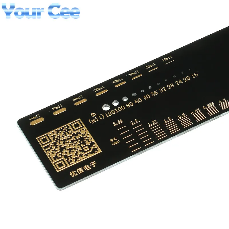 1 шт. 20 см Многофункциональный PCB линейка, измерительный инструмент резистор микросхема конденсатора IC диод поверхностного монтажа транзистор посылка электронный запасов