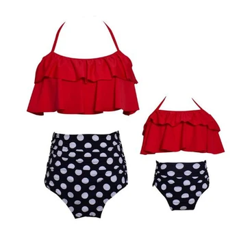 

Mother and Daughter Swimwear Summer Family Matching Swimsuit Fashion Family Look Mom And Daughter Bathing SuitBeachwear Bikini