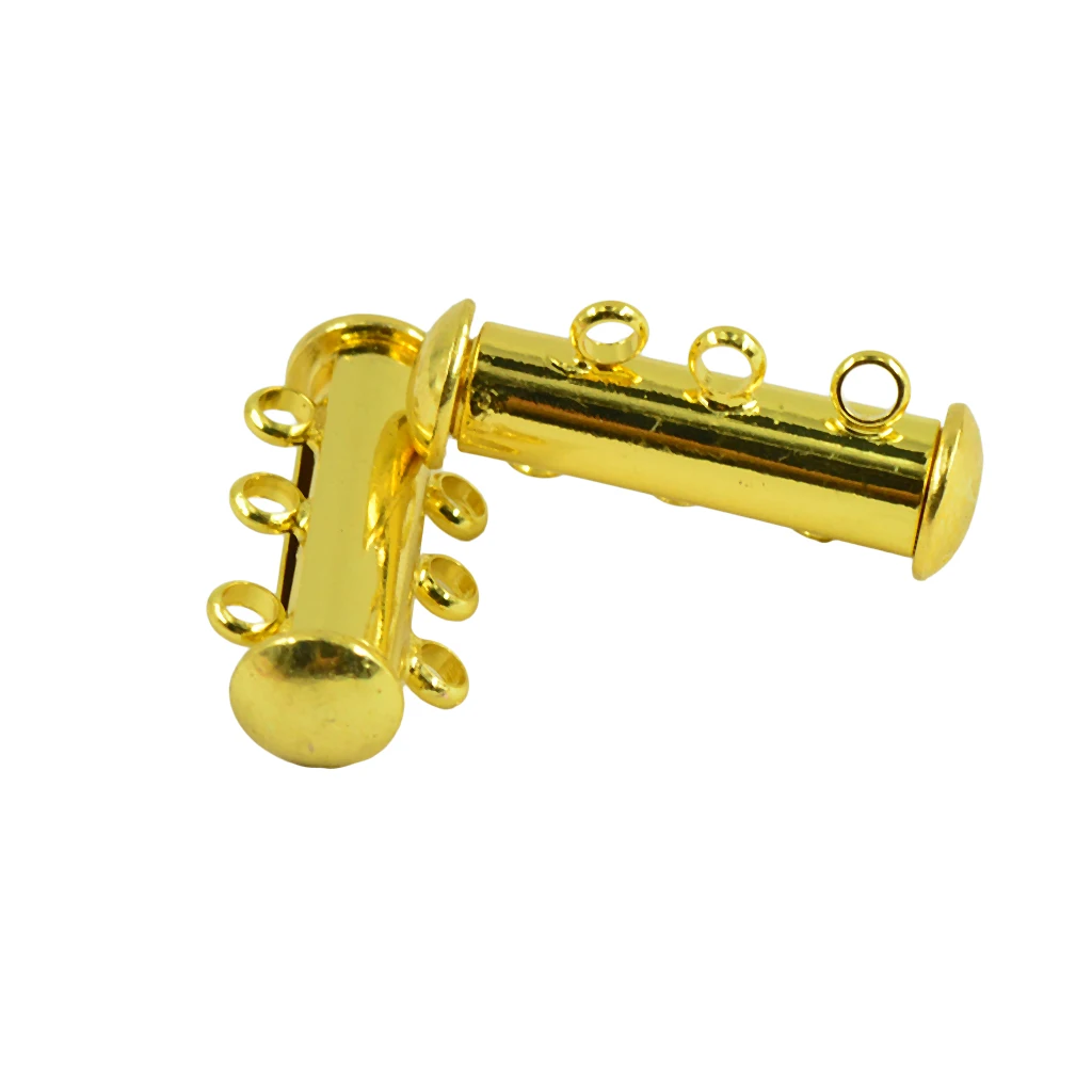 20 Pieces Multi Strand Slide Magnetic Tube Lock Clasp for Necklace Bracelet 