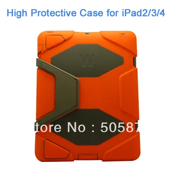 

Free Shipping 12 Colors Durable High Protective Cover for i Pad 2/3/4