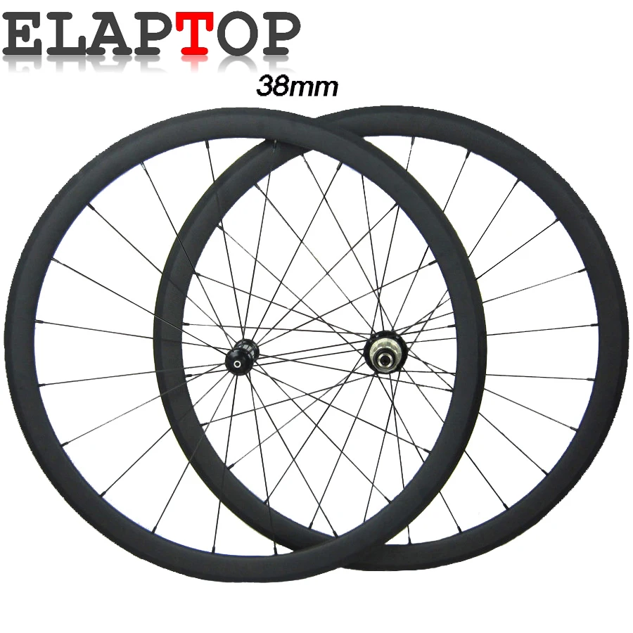 Tax Included straight pull 25mm Width Carbon Fiber Bike Wheels 38mm Clincher Road Wheelset 3K Matte Bicycle Powerway R36 | Спорт и