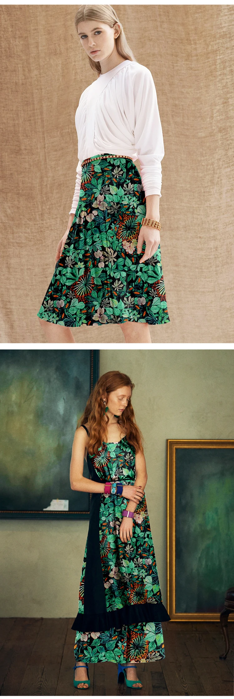 Новая зеленая шелковая крепдешин ткань 140 см шириной 16 мм Весенняя и Летняя шелковая ткань с принтом для платья