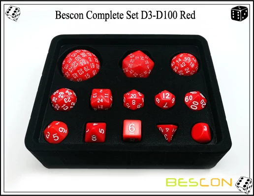 Bescon Complete Set D3-D100 Red-3
