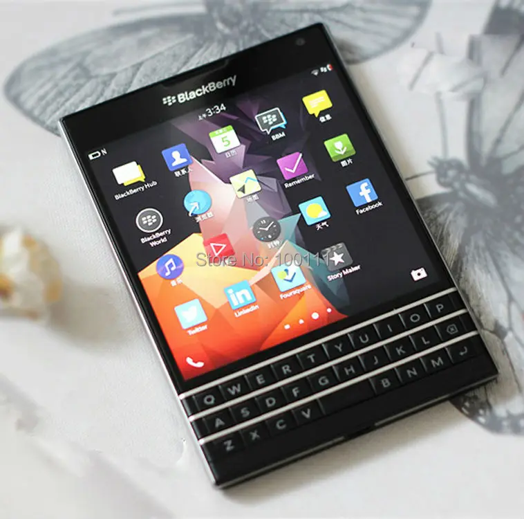 Разблокированный мобильный телефон BlackBerry passport Q30, 3 Гб ОЗУ, 32 Гб ПЗУ, клавиатура QWERTY, Экран 4,5 дюйма, камера 13 МП