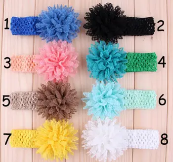 

Baby Girls' 15PCs/lot 15Colors Hollow Lace Flowers Headband Baby Girl Princess Headbands Hair Accessories