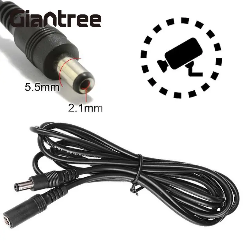 

giantree Power Supply Extender Extension Cable Lead For Camera Connector Adapter