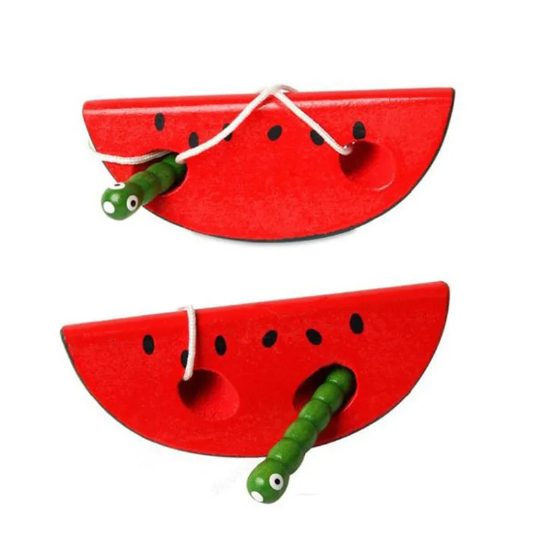Wooden Education Baby Kindergarten Mouse Thread Cheese Plaything Early Learning Toys Montessori Teaching Aids Math Toy B0916